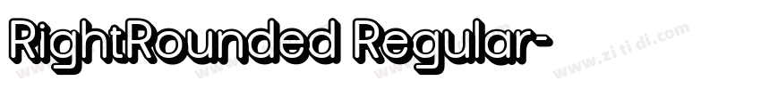RightRounded Regular字体转换